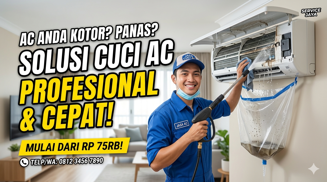 Jasa Cuci AC Surabaya – AC Kembali Dingin, Tagihan Listrik Turun